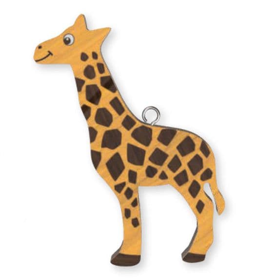 Wooden Handmade Keyring - Giraffe