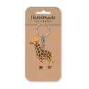 Wooden Handmade Keyring - Giraffe