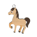 Wooden Handmade Keyring - Horse