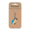 Wooden Handmade Keyring - Kingfisher