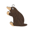 Wooden Handmade Keyring - Mole