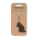 Wooden Handmade Keyring - Mole