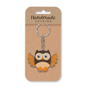 Wooden Handmade Keyring - Owl 3