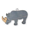 Wooden Handmade Keyring - Rhino