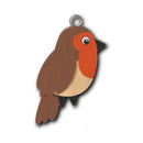 Wooden Handmade Keyring - Robin