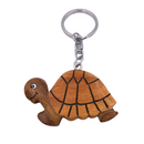 Wooden Handmade Keyring - Tortoise