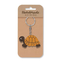 Wooden Handmade Keyring - Tortoise