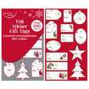 Christmas Foil Sticker Tags -  Contemp