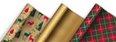 Set of 9 Christmas Luxury Gift Wrap - Tartan (Pre-Order Arrives Early Dec)