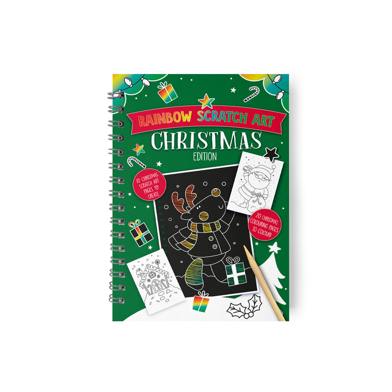 Rainbow Scratch Art Book - Christmas