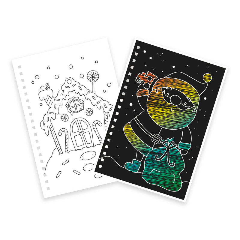 Rainbow Scratch Art Book - Christmas