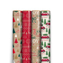 4 Metres Christmas Gift Wrap - Festive Kraft (Pre-Order Arrives Early Dec)
