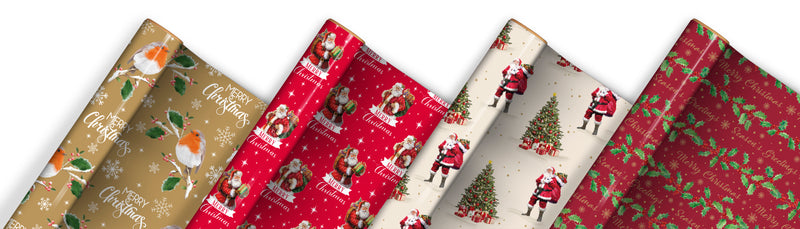 7 Metres Christmas Gift Wrap - Trad