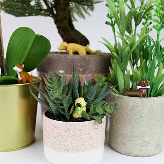 Adorable Dogs Plant Markers