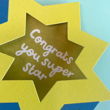 Congrats you Super-Star Card