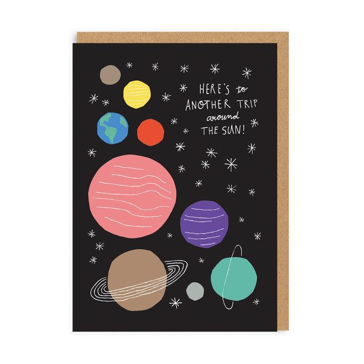 Around The Sun Greeting Card - SpectrumStore SG