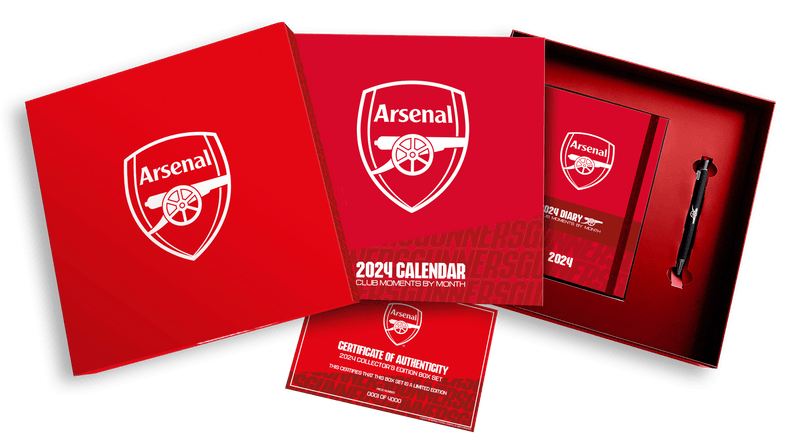 Arsenal Fc 2024 Calendar & Diary Musical Gift Box (Pre-Order Arrives Mid October) - SpectrumStore SG
