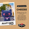 Alley Cat 9" Plush  - Blue & Pink Cheezee