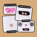 Alley Cat 9" Plush  - White & Pink Cheezee