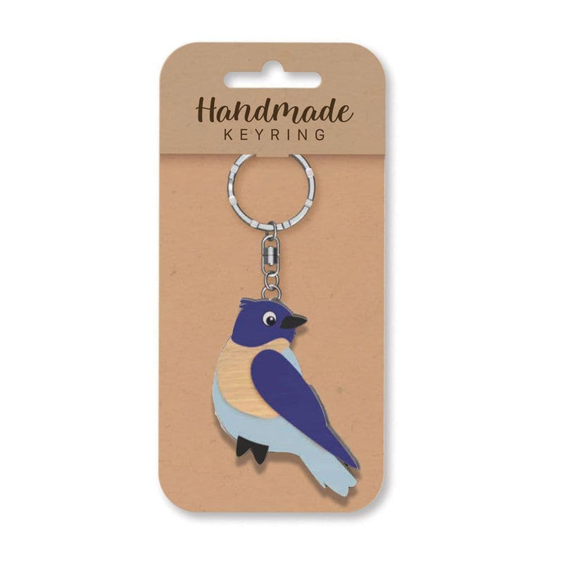 Wooden Handmade Keyring - Bird 2