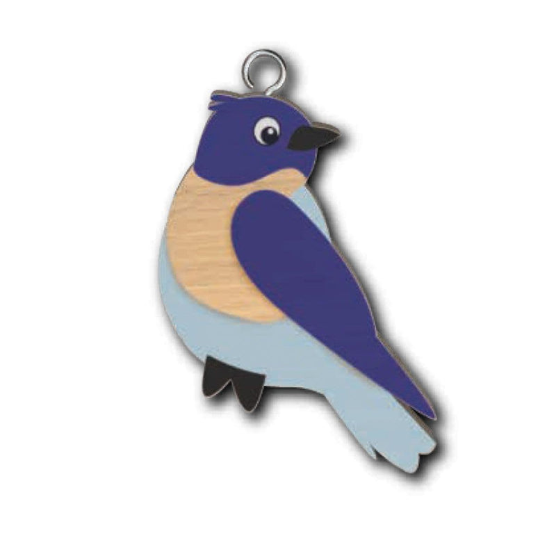 Wooden Handmade Keyring - Bird 2
