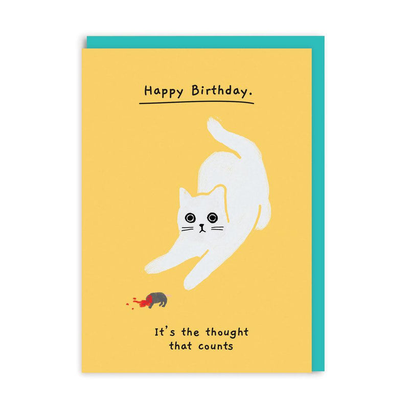 Birthday, It's The Thought That Counts Birthday Greeting Card - SpectrumStore SG