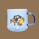 Blue Cup - Duck Replying Emails