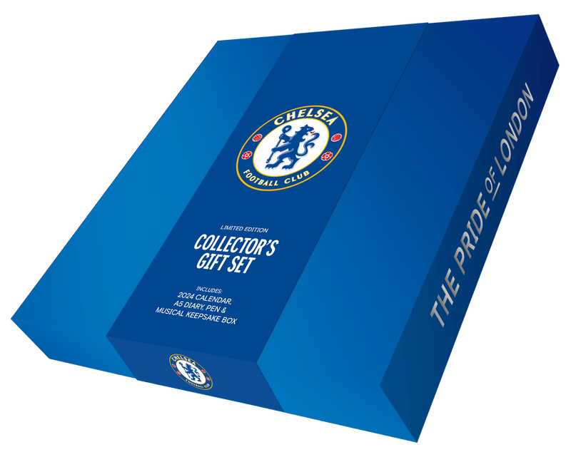Chelsea Fc 2024 Calendar & Diary Musical Gift Box (Pre-Order Arrives Mid October) - SpectrumStore SG