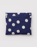 Cloud Bag - Navy and Cream Polka Dot