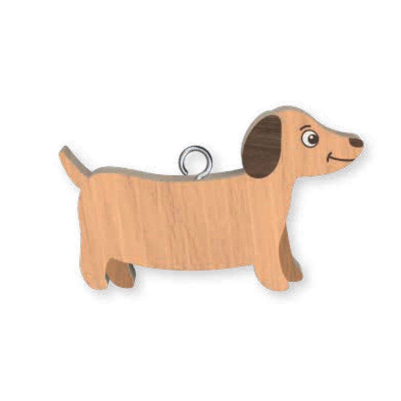 Wooden Handmade Keyring - Dachshund