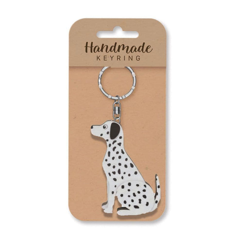 Wooden Handmade Keyring - Dalmatian