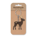 Wooden Handmade Keyring - Deer