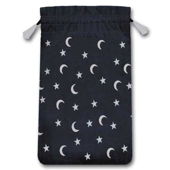 Embroidered Mini Tarot Bag - Moon and Stars - SpectrumStore SG