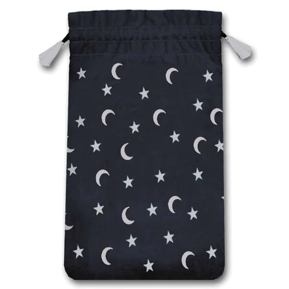 Embroidered Mini Tarot Bag - Moon and Stars - SpectrumStore SG