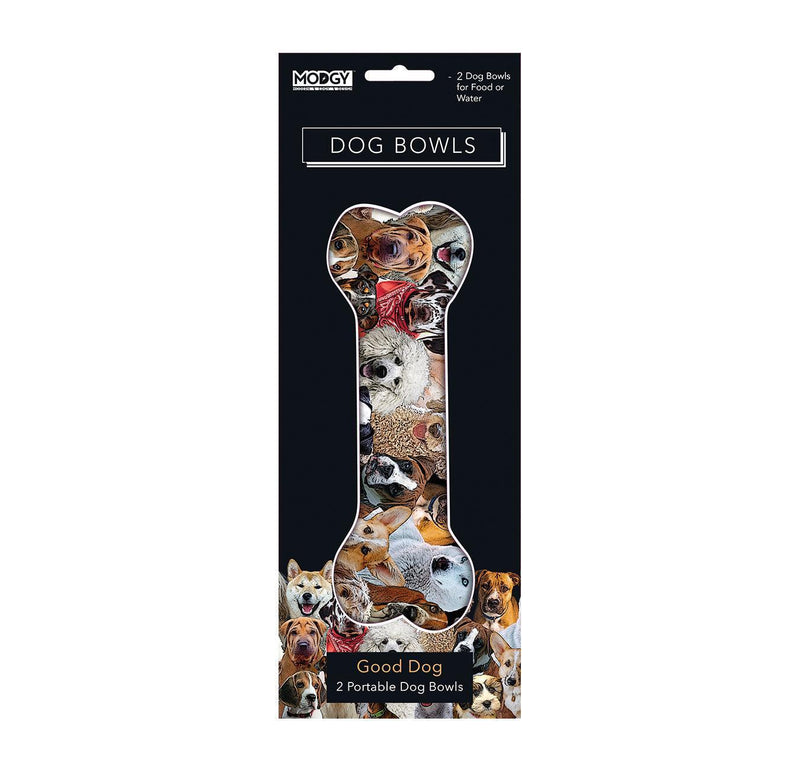 Expandable Collapsible Dog bowls (Set Of 2) - Good Dog - SpectrumStore SG