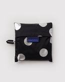 Standard Baggu - Silver Metallic Polka Dot