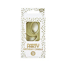 Gold Birthday Candle - 9