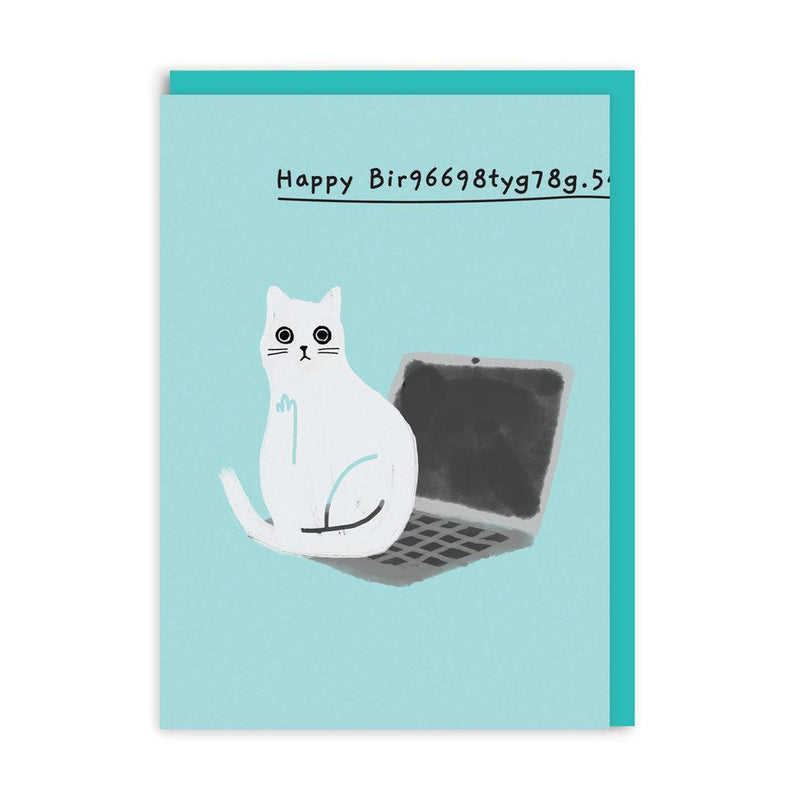 Happy Bir9669... Laptop Birthday Greeting Card - SpectrumStore SG