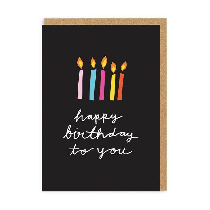 Happy Birthday To You Candles Greeting Card - SpectrumStore SG