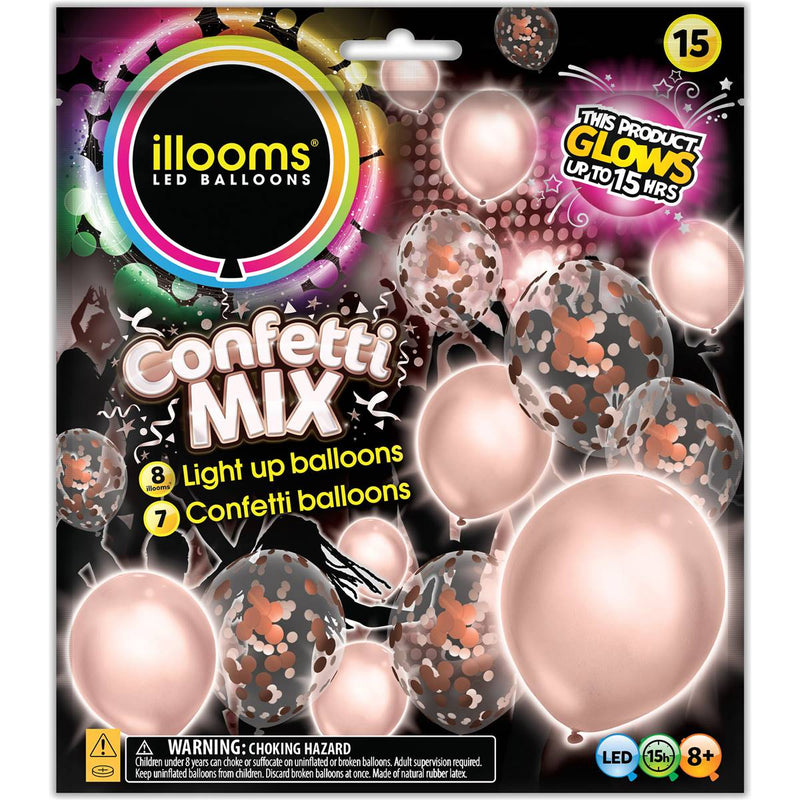 Confetti Rose Gold Mix - 15 Pack