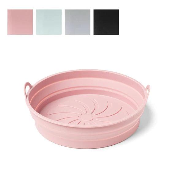 Essentials Collapsible Silicone Air Fryer Basket - Round