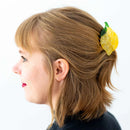 Midi Hair Claw Clip - Lemon