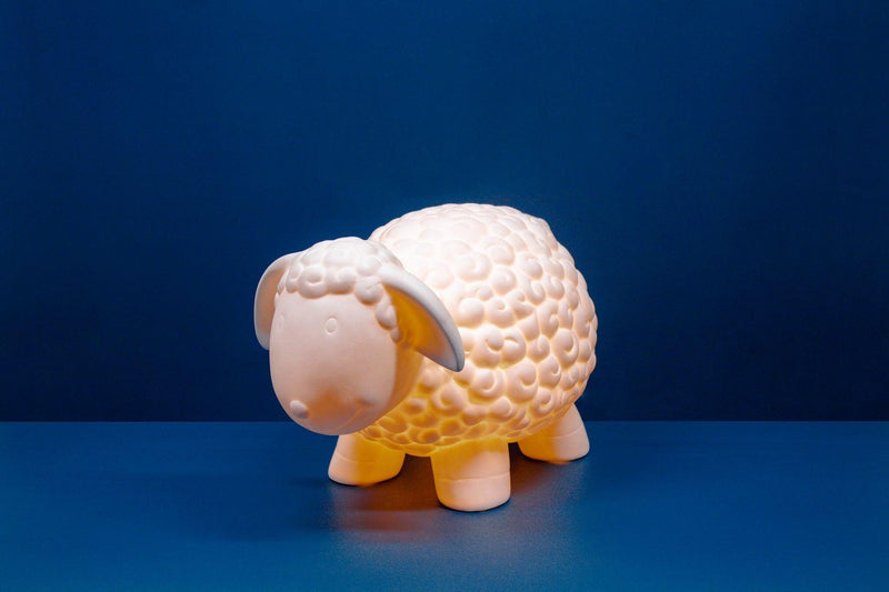 Porcelain Lamp - Sheep