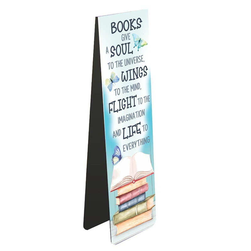 Magnetic Bookmark: Books give a soul - SpectrumStore SG