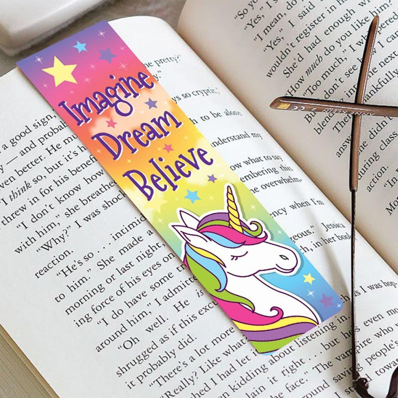 Magnetic Bookmark: Imagine Dream Believe - SpectrumStore SG