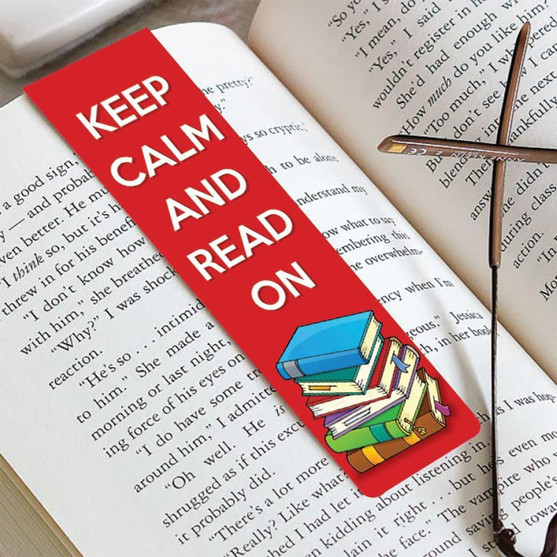 Magnetic Bookmark: Keep Calm And Read On - SpectrumStore SG