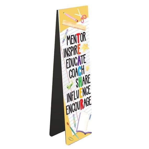 Magnetic Bookmark: Mentor Inspire Educate Coach - SpectrumStore SG
