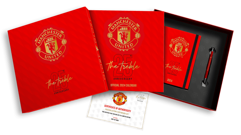 Manchester United Fc 2024 Calendar & Diary Musical Gift Box (Pre-Order Arrives Mid October) - SpectrumStore SG