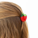Mini Hair Claw Clip - Red Strawberry