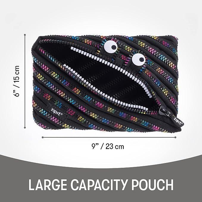 Monster Jumbo Pouch Blk & Rainbow - SpectrumStore SG